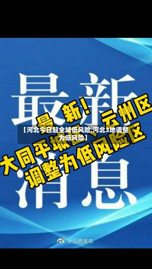 【河北今日起全域低风险,河北3地调整为低风险】