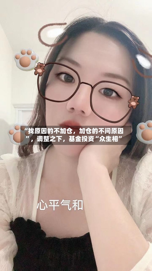“找原因的不加仓	，加仓的不问原因”，调整之下，基金投资“众生相	”-第3张图片