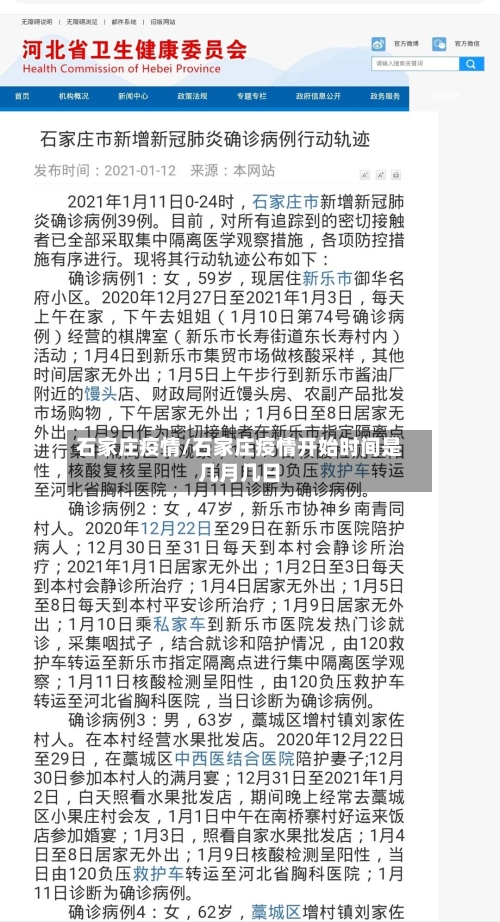 石家庄疫情/石家庄疫情开始时间是几月几日-第2张图片