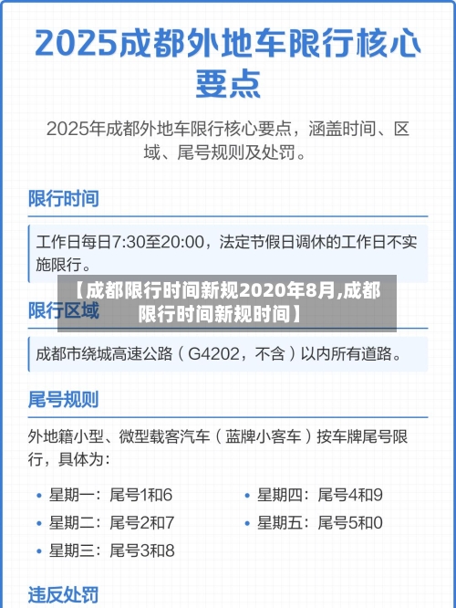 【成都限行时间新规2020年8月,成都限行时间新规时间】