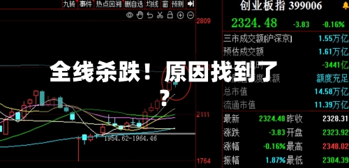 全线杀跌!原因找到了?