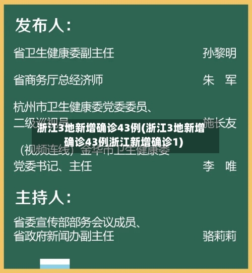 浙江3地新增确诊43例(浙江3地新增确诊43例浙江新增确诊1)